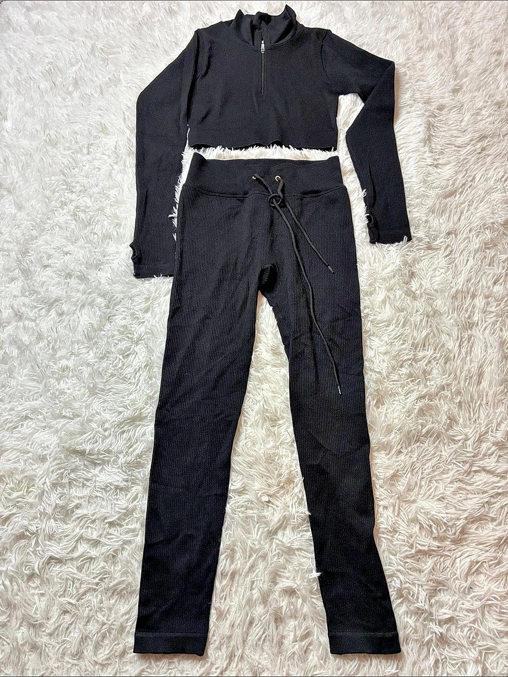 Black Zip Front Jumpsuit